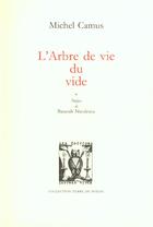 Couverture du livre « L'arbre de vie du vide » de Michel Camus aux éditions Lettres Vives