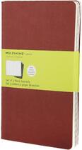 Couverture du livre « Cahier blanc grand format couverture souple carton rouge » de Moleskine aux éditions Moleskine Papet