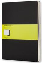 Couverture du livre « Cahier blanc - très grand format - couverture souple en carton noire » de  aux éditions Moleskine