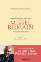 Couverture du livre « Présentation du nouveau missel romain en langue française ; à l'intention des fidèles » de  aux éditions Artege