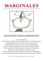 Couverture du livre « Deconstructions europeennes » de  aux éditions Ker Editions