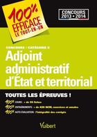 Couverture du livre « Concours adjoint administratif d'Etat et adjoint administratif territorial ; catégorie C » de  aux éditions Vuibert