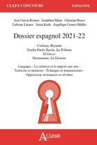 Couverture du livre « Dossier espagnol (édition 2021/2022) » de Christian Boyer aux éditions Atlande Editions