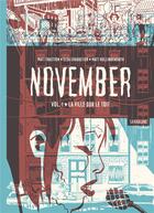 Couverture du livre « November t.1 : la fille sur le toit » de Matt Fraction et Elsa Charretier aux éditions Sarbacane
