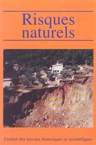 Couverture du livre « Risques naturels » de  aux éditions Cths Edition