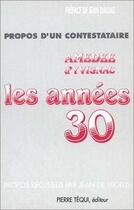 Couverture du livre « Les années 30 » de  aux éditions Tequi