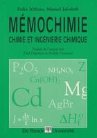 Couverture du livre « Chimie et ingénierie chimique » de Erika Althaus et Manuel Jakubith aux éditions De Boeck Superieur