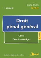 Couverture du livre « Droit pénal général » de Sylvain Jacopin aux éditions Breal