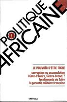 Couverture du livre « Revue Politique Africaine » de Wip aux éditions Karthala