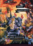 Couverture du livre « Les annales du Disque-monde Tome 23 : carpe jugulum » de Terry Pratchett aux éditions L'atalante