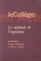 Couverture du livre « La méthode de l'expédient » de Enaudeau aux éditions Kime