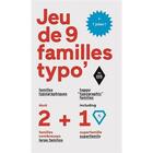 Couverture du livre « Jeu de 9 familles typographiques » de Gautier Damien aux éditions Deux-cent-cinq