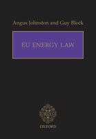 Couverture du livre « EU Energy Law » de Guy Block aux éditions Oup Oxford