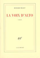 Couverture du livre « La Voix d'alto » de Richard Millet aux éditions Gallimard