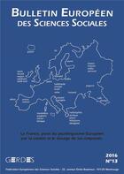 Couverture du livre « Bulletin Europeen Des Sciences Sociales N.13 (édition 2016) » de Bulletin Europeen Des Sciences Sociales aux éditions L'harmattan