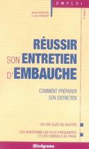 Couverture du livre « Réussir son entretien d'embauche » de Daniel Escaffre aux éditions Studyrama