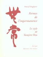Couverture du livre « Formes de l'impermanence » de Youssef Ishaghpour aux éditions Farrago