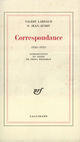 Couverture du livre « Correspondance - (1920-1935) » de Larbaud/Jean-Aubry aux éditions Gallimard (patrimoine Numerise)