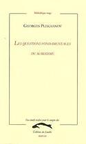 Couverture du livre « Les questions fondamentales du Marxisme » de Georges Plekhanov aux éditions Editions Du Sandre