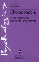 Couverture du livre « L'homophobie et les expressions de l'ordre hétérosexiste » de Christele Fraisse aux éditions Pu De Rennes