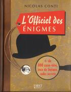 Couverture du livre « L'officiel des énigmes » de Conti Nicolas aux éditions First