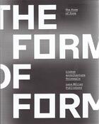Couverture du livre « The form of form » de Tavares Andre aux éditions Lars Muller