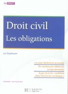 Couverture du livre « Hu Droit ; Droit Civil ; Les Obligations » de Luc Grynbaum aux éditions Hachette Education