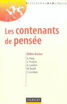 Couverture du livre « Les contenants de pensée » de Didier Anzieu aux éditions Dunod