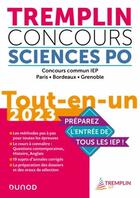 Couverture du livre « Tremplin concours Sciences Po : tout-en-un ; concours commun IEP, Paris, Bordeaux, Grenoble (édition 2023) » de Pierre-Emmanuel Guigo et Vandepitte Florent et Judith Leverbe et Alexia Roussel aux éditions Dunod