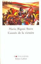 Couverture du livre « L'annee de la victoire » de Mario Rigoni Stern aux éditions Robert Laffont