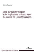 Couverture du livre « Essai sur la détermination et les implications philosophiques du concept de 