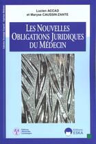 Couverture du livre « NOUVELLES OBLIGATIONS JURIDIQUES » de Accad/Caussin Z aux éditions Eska