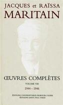 Couverture du livre « Oeuvres completes maritain viii » de  aux éditions Saint Paul Editions