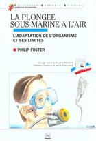 Couverture du livre « La Plongee Sous-Marine A L'Air » de P. Poster aux éditions Pu De Grenoble