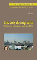 Couverture du livre « Voix de migrants » de Shi Lu aux éditions Pu Du Midi