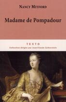 Couverture du livre « Madame de Pompadour » de Nancy Mitford aux éditions Tallandier