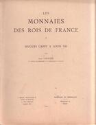 Couverture du livre « Les monnaies des rois de France t.1 : Hugues Capet à Louis XII » de Jean Lafaurie aux éditions Sabine Bourgey