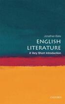 Couverture du livre « English Literature: A Very Short Introduction » de Bate Jonathan aux éditions Oup Oxford