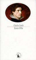 Couverture du livre « Essais d'Elia » de Charles Lamb aux éditions Gallimard