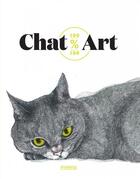 Couverture du livre « 100% chats 100% art » de Angus Hyland et Caroline Roberts aux éditions Pyramyd