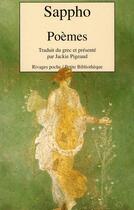 Couverture du livre « Poèmes » de Sappho aux éditions Rivages