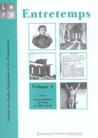 Couverture du livre « Entretemps 3 » de  aux éditions Pu De Saint Etienne