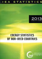 Couverture du livre « Energy statistics of non-OECD countries 2013 » de Ocde aux éditions Ocde