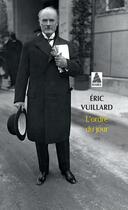 Couverture du livre « L'ordre du jour » de Eric Vuillard aux éditions Actes Sud