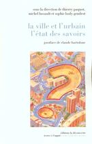 Couverture du livre « ETAT DES SAVOIRS ; villes et urbain » de Thierry Paquot aux éditions La Decouverte
