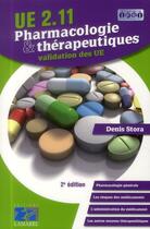 Couverture du livre « Pharmacologie et therapeutique 2e ed - ue 2.11 » de Stora aux éditions Lamarre