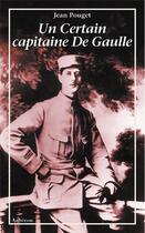 Couverture du livre « Un certain capitaine de gaulle » de Jean Pouget aux éditions Auberon