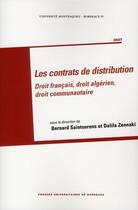 Couverture du livre « Contrats de distribution » de Saintourens Zen aux éditions Pu De Bordeaux