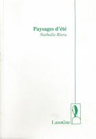 Couverture du livre « Paysages d'été » de Nathalie Riera aux éditions Editions Lanskine