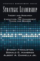 Couverture du livre « Strategic Leadership: Theory and Research on Executives, Top Managemen » de Hambrick Donald C aux éditions Oxford University Press Usa